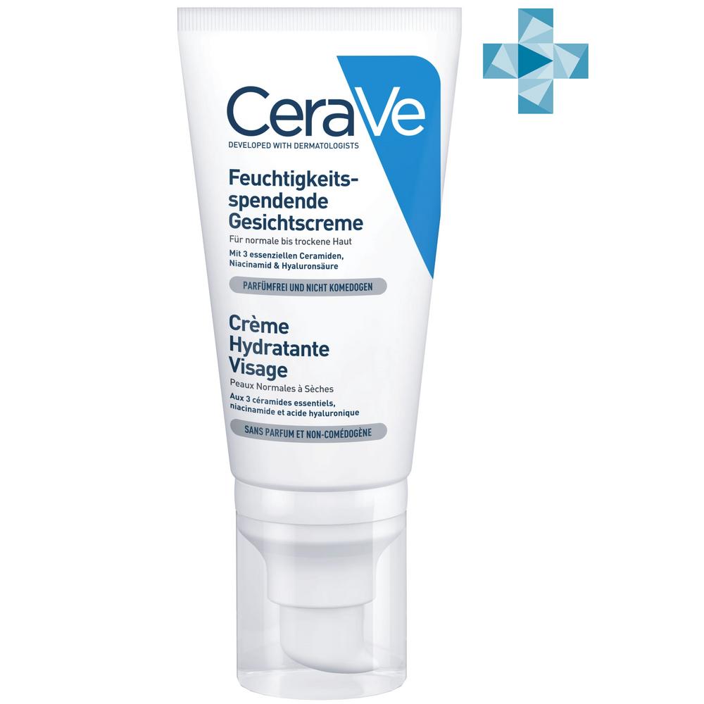 Увлажняющий лосьон для лица для нормальной и сухой кожи, CeraVe 52 мл