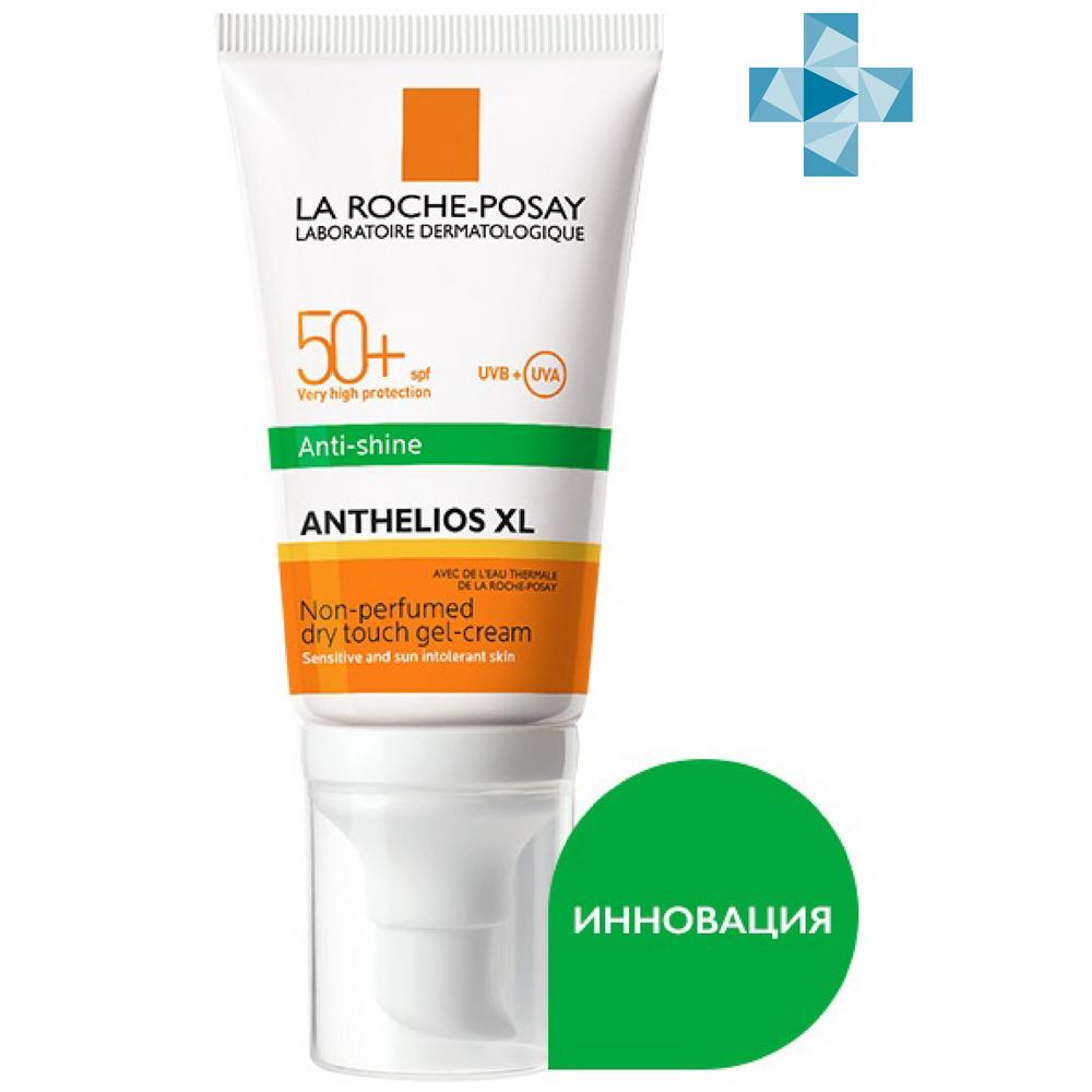 Гель-крем матирующий солнцезащитный гель-крем для жирной кожи с технологией Airlicium SPF 50+ La Roche-Posay Anthelios XL 50 мл
