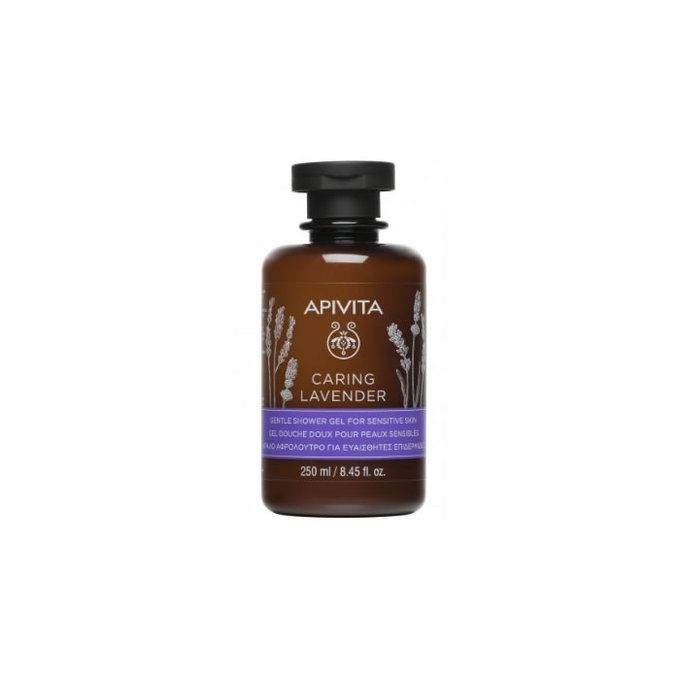 Гель для душа для чувствительной кожи  Лаванда  APIVITA Caring lavender,250 мл