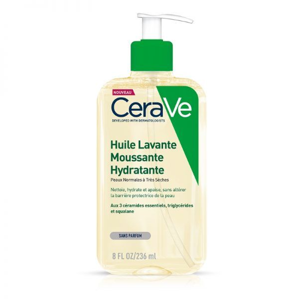 CeraVe Масло увлажняющее, очищающее пенящееся для нормальной, сухой и склонной к атопии коже для лица и тела, 236 мл  