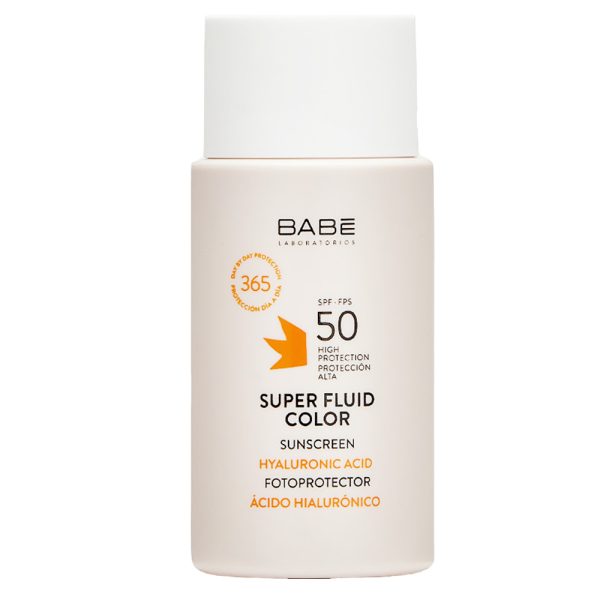 BABE LABORATORIOS Супер флюид с тонирующим эффектом SPF50+ SUPER FLUID COLOR SUNSCREEN, 50ml  