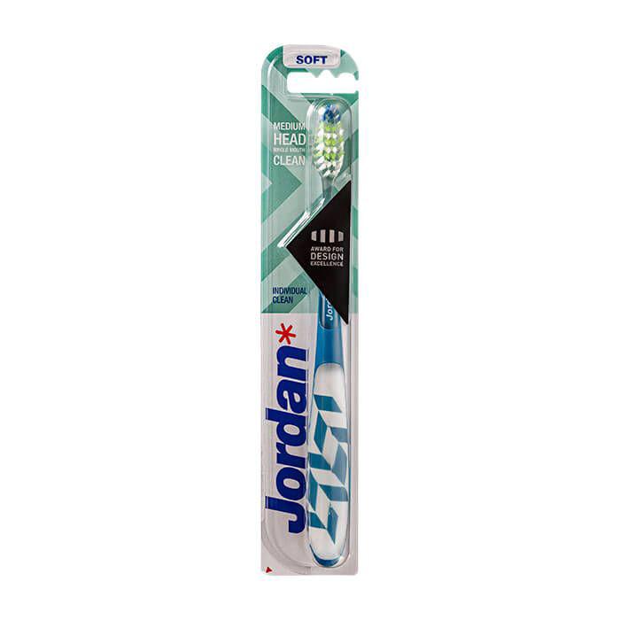 Зубная щетка для взрослых Jordan Individual Clean (мягкая) /Lilleborg AS Норвегия